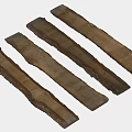 Natural Stone Wood Planks For Rustic Home Decor And Craft Projects 3d model