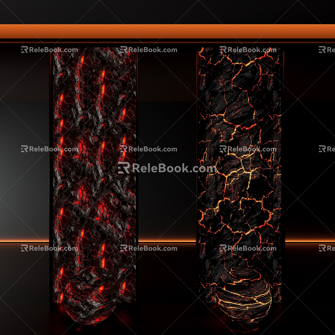 Light-transmitting volcanic rock volcanic rock luminous rock 3d model