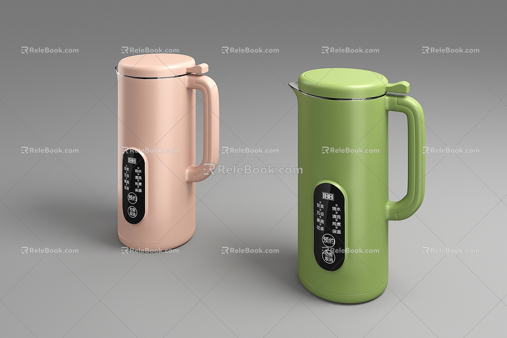 Wall Breaking Machine Small Multifunctional Automatic Soybean Milk Machine New Cooking Machine Water Heater Water Cup Thermos Cup Small Household Appliances 3d model