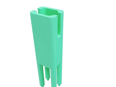 Light Green Support Structure With Four Legs And Hollow Design 3d model