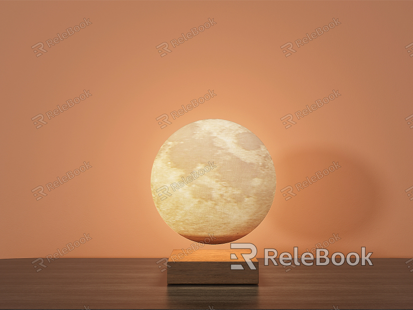 Modern Table Lamp Magnetic Levitation Lunar Table Lamp Creative Internet Celebrity Bedroom Bedside Lamp model