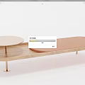 Modern Bench Casual Stool 3d model