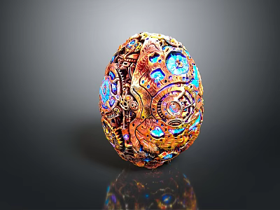 Dinosaur egg nest dinosaur young dragon egg dinosaur hatching environment building 3d model
