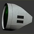 Sleek Daily Use Eyeglasses With Green Lenses White Frames And Reflection Design
