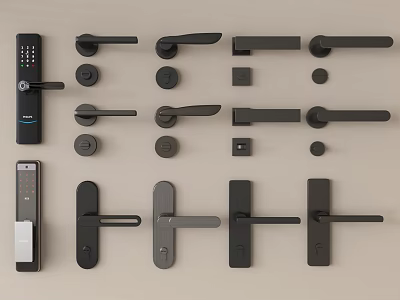 Handle Door Handle Smart Lock Door Handle 3d model