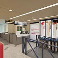 Sleek Modern Japanese Restaurant Interior Featuring Comfortable Booth Seats And Long Sushi Bar Counter