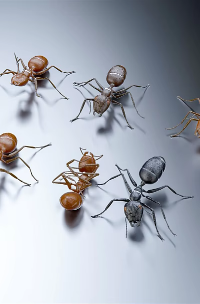 Small Brown And Gray Reptiles Crawling On Light Colored Background Surface 3d model Small Brown And Gray Reptiles Crawling On Light Colored Background Surface 3d model
