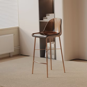 Modern Bar Chair 3d model