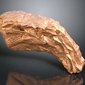 Copper Colored Textured Medical Device Anatomical Model With Reflective Surface And Detailed Texture
