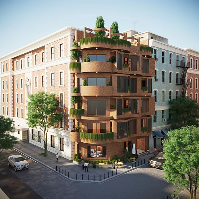 Jianou Residential Building Building High-rise Community Landscape 3d model