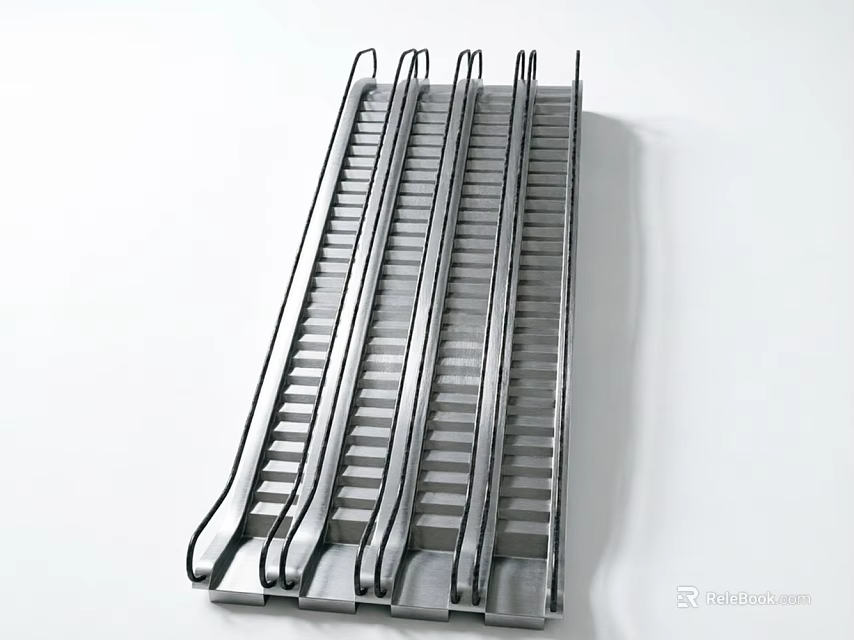 Durable Stainless Steel Metal Grating Public Facility Drainage System for Outdoor Walkway 3d model 