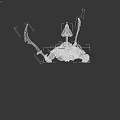 Horned Bearded Muscular Mythical Creature Warrior With Dual Scimitars