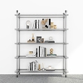 Modern Bookshelf Floor Bookshelf Storage Rack Display Rack Decorative Shelf Bookshelf 3d model