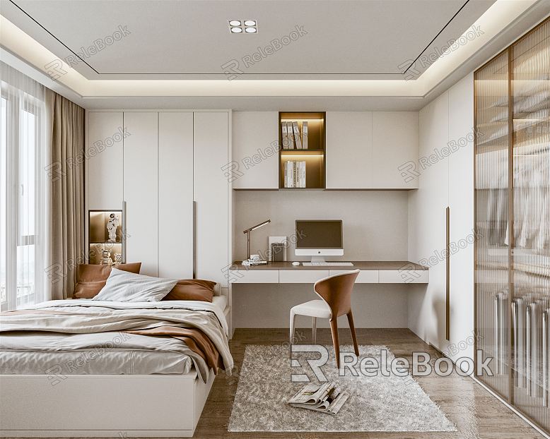 Light Luxury Tatami Bedroom model