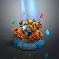 Robot Assistant Small Robot Butler Robot Butler Figure Game Figure 3d model
