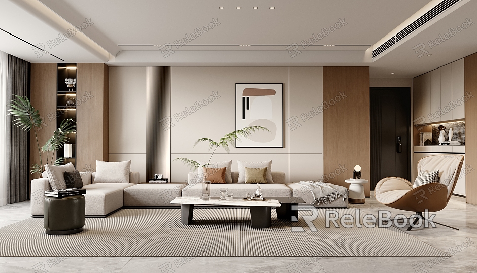 modern living room model