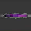 Fantasy Weapon Mythical Sword With Purple Pink Gradient Blade And Decorative Hilt With Gemstones