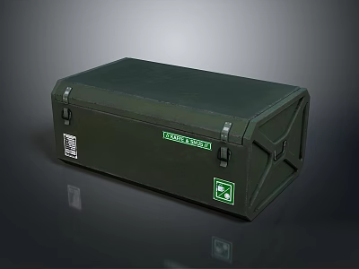 Durable Green Rockwell Storage Box For Home Organizing And Daily Essentials 3d model