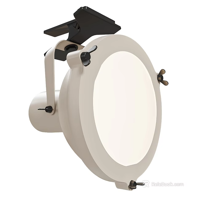 Modern White Round Downlight Spotlight With Mounting Bracket For Home Ceiling Lighting 3d model