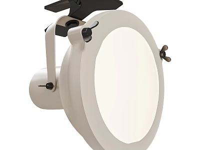 Modern White Round Downlight Spotlight With Mounting Bracket For Home Ceiling Lighting 3d model