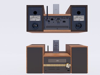 Modern audio broadcaster 3d model