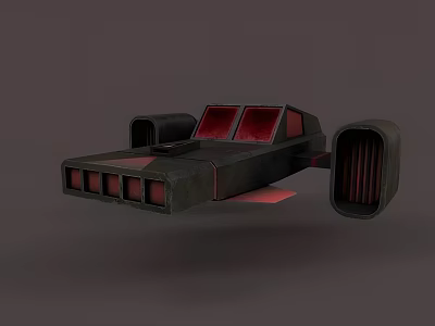 3D Rendered Black and Red Fighter Jet With Large Engines Red Cockpit and Sleek Design 3d model