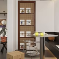 Modern Restaurant Interior With Tables Chairs Bar Stools Plants And Pendant Lights