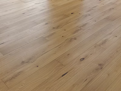Wooden Flooring Construction Featuring Natural Oak Planks And Smooth Grain Texture 3d model