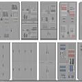 Different Styles Storage Lockers With Glass Doors Locking Compartments Multiple Tiers And Drawers