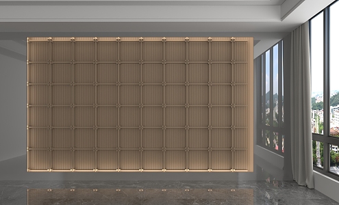 Modern background wall 3d model