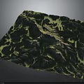 Detailed Topographic Terrain Featuring Mountain Ranges River Valleys And Vegetation Zones