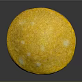 Fruit Shaped Mushroom Ornament With Yellow Cap And White Stem Spots