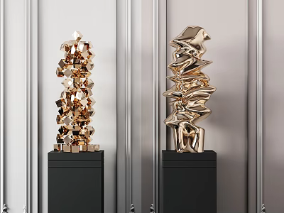 Light Luxury Sculpture 3d model