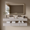 Modern Bathroom Cabinet Bathroom Basin Bathroom Ornaments 3d model