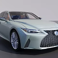 Lexus Light Blue Sedan With Modern Exterior Design Grille And Alloy Wheels