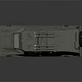 Armored Military Vehicle Featuring Top Mounted Missile Launcher Gray Sturdy Exterior
