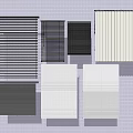 Various Modern Blinds Styles In Different Colors For Home Window Decoration 3d model