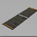 Gray And Yellow Parking Lot Structure With White Elongated Object And Dividing Lines