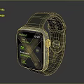 Stylish Smart Watch Accessory With Gray Strap And Fitness Tracking Digital Screen