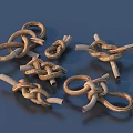 Handmade Decorative Rope Knots For Household Accessories With Natural Material Designs