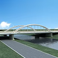 Bridge Bridge Bridge Overpass Bridge Suspension Bridge Cable-stayed Bridge Overpass 3d model