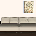 Double sofa 3d model