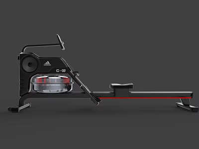 Adidas C-80 Rowing Machine Ideal For Home Gym Cardio Fitness Training 3d model