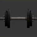 Metal Dumbbell For Home Fitness Exercise With Weight Plates And Bar