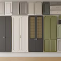 Various Colored Cabinet Doors With Different Designs For Home Interior Use
