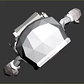 Low Poly 3D Cartoon Character Design Of Hooded Bearded Adventurer With Backpack And Belt