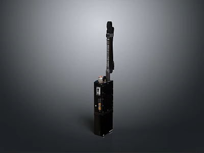Modern Black Tactical Rifle With Compact Design And High Precision Features 3d model