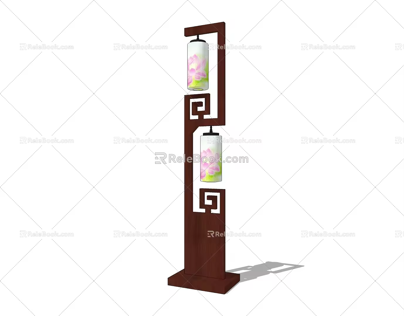 Alien floor lamp 3d model