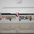 Modern Milk Tea Shop Interior Design With Fresh Milk Tea Counter And Mall Display Area