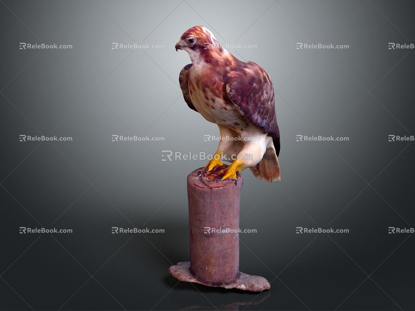 Modern Eagle Carving 3d model